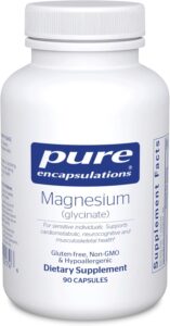 pure encapsulations magnesium (glycinate) supplement to support stress relief, sleep, heart health, nerves, muscles, and metabolism* with magnesium glycinate 90 capsules